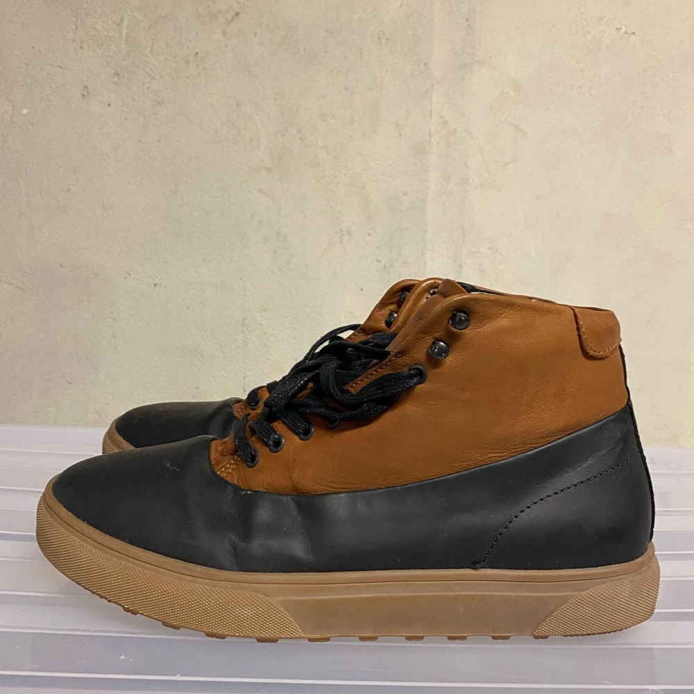 Hood Rubber Company Winter “sneaker” Boot. Leather exterior and rubber sole
